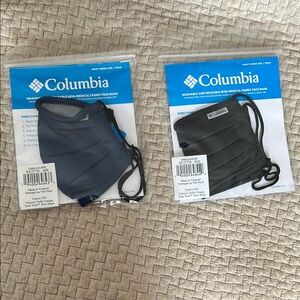 Unisex Columbia face masks. Set of 2